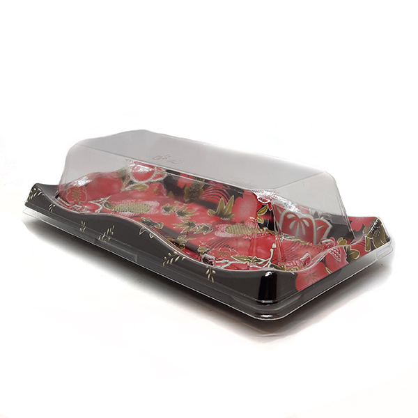 Bandejas Descartables Decoradas - Ideal Sushi 壽司盒 21 X 10 X 4 Cm JY-0001 (PACK X10)