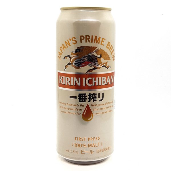 CERVEZA KIRIN ICHIBAN 500 ML.| 麒麟 一番搾啤酒 