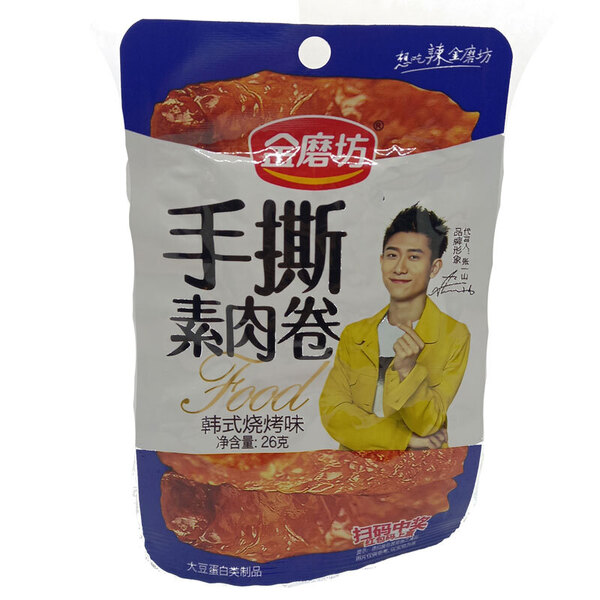 金磨坊 手撕素肉卷韩式烧烤味 26GR